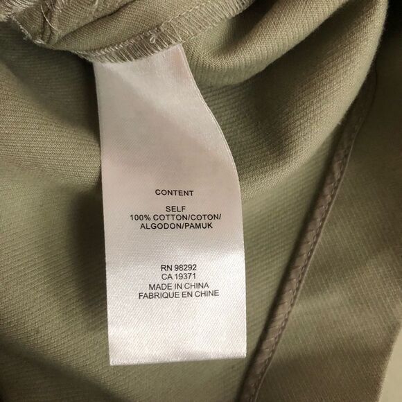 Tibi Margaux James High Waisted Mini Shorts Olive Moss Green size 2 - Picture 9 of 9